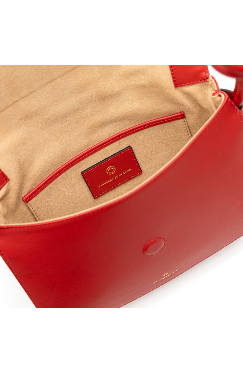 LA PORTEGNA Lucia Shoulder Bag With Sliding Knots, Alternate, color, Red
