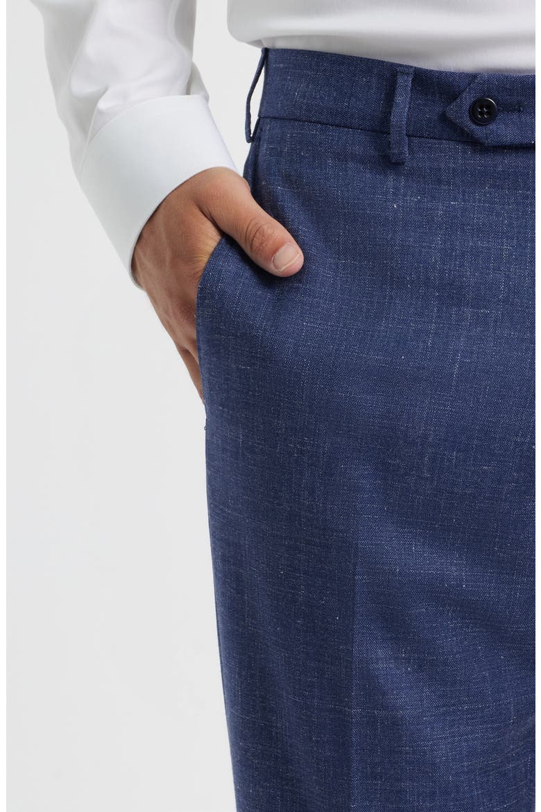 Parker Stretch Wool Trousers, Alternate, color, BLUE