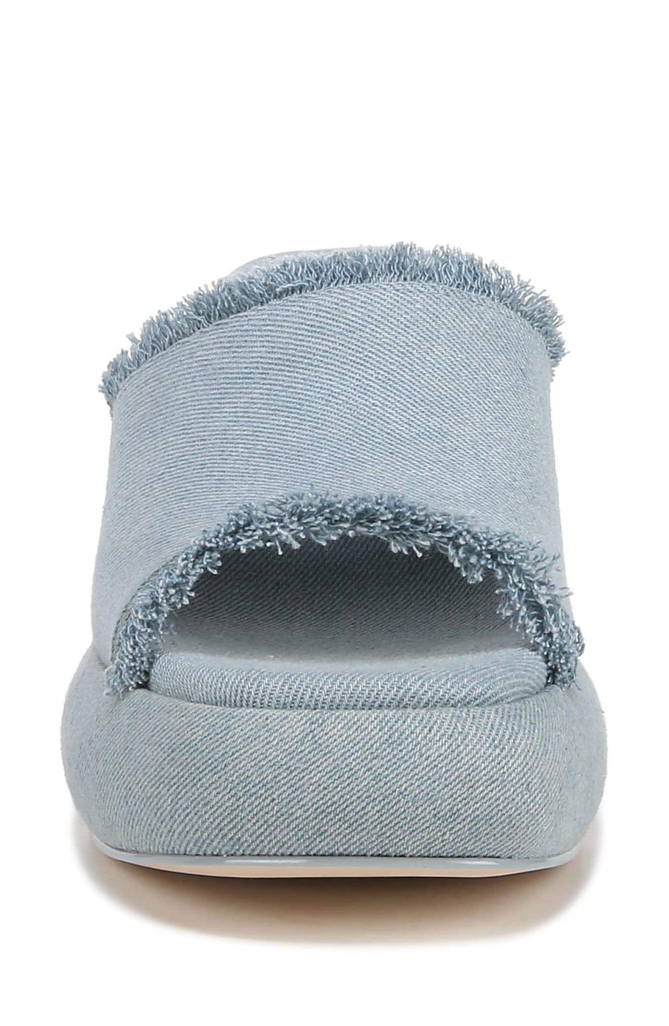 Isla Fringe Platform Sandal, Alternate, color, WASHED GLACIAL BLUE