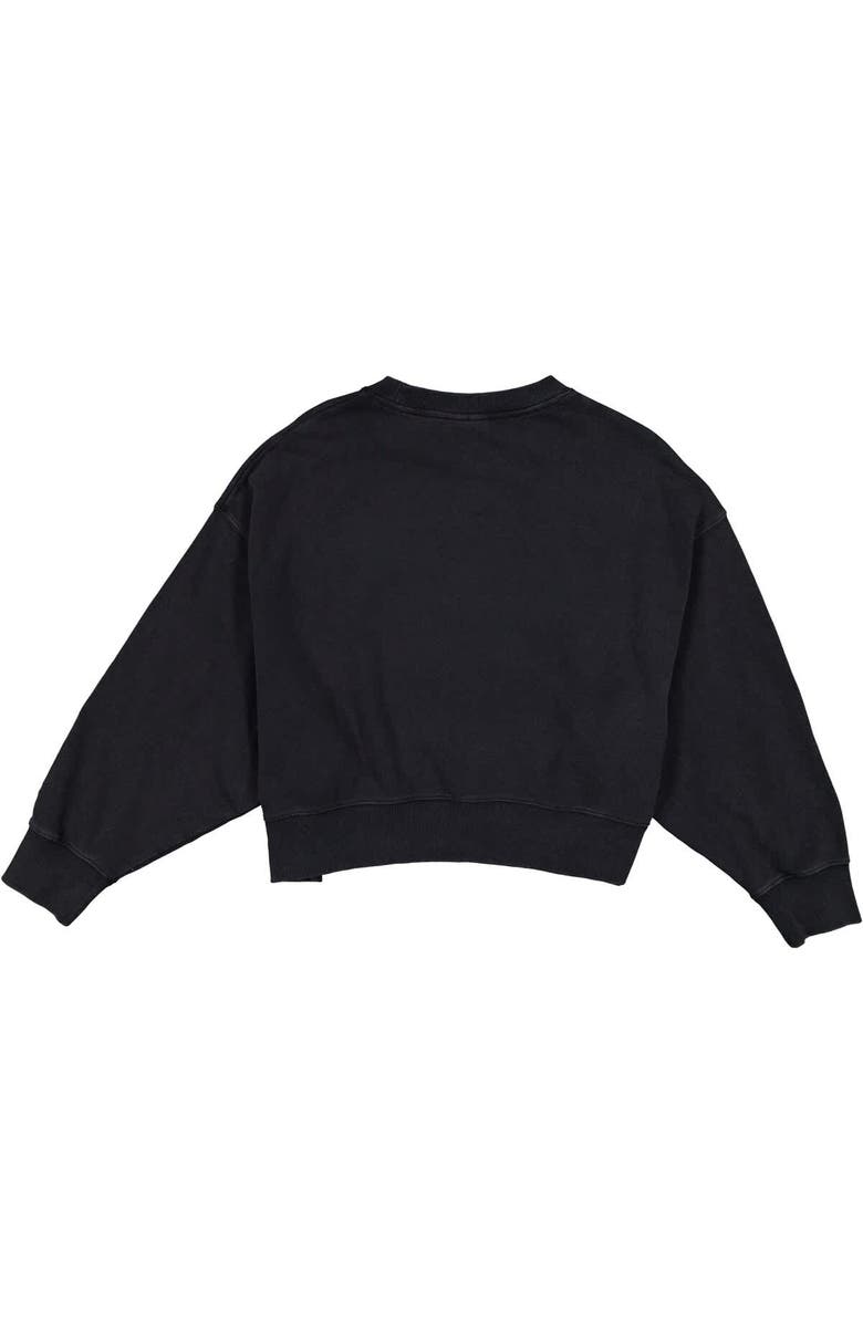 New Era Women's New Era  Black Chicago White Sox 2025 City Connect Cropped Enzyme Wash Pullover Sweatshirt, Alternate, color, 