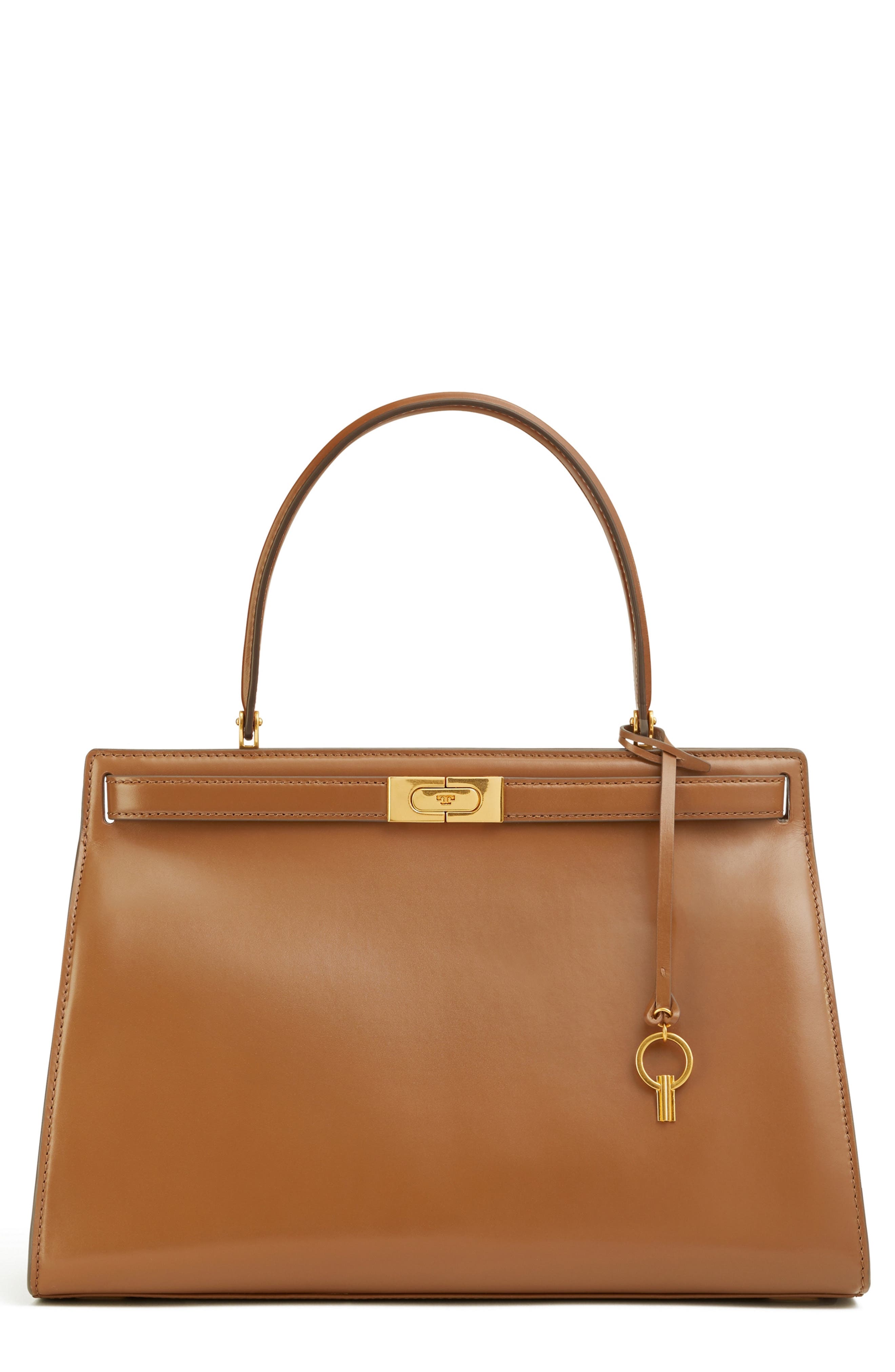 Large Lee Radziwill Leather Bag, Main, color, MOOSE