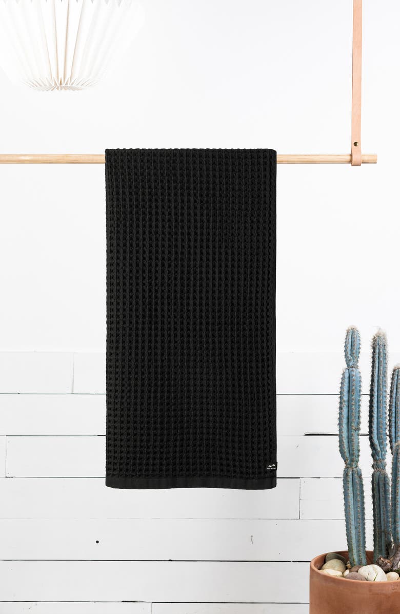 Slowtide Guild Bath Towel, Alternate, color, Black