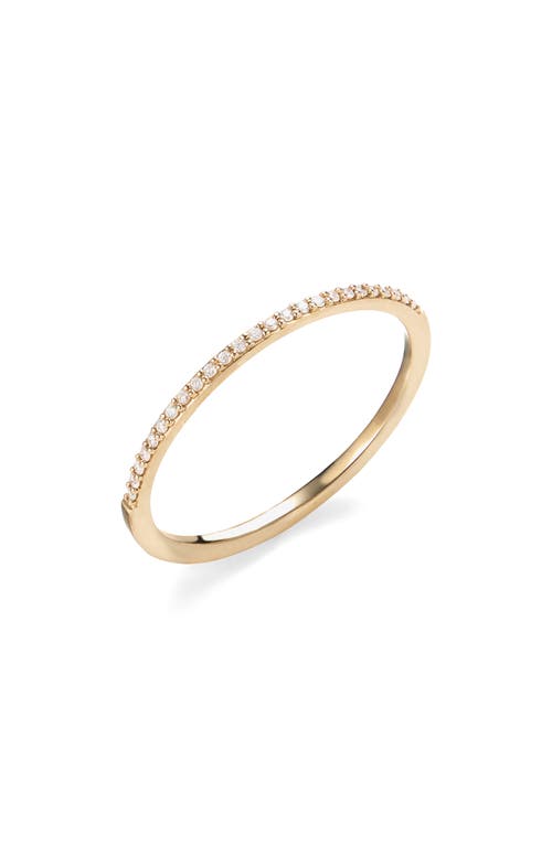 Lana 14k Gold Thin Flawless Diamond Stack Ring In Yellow
