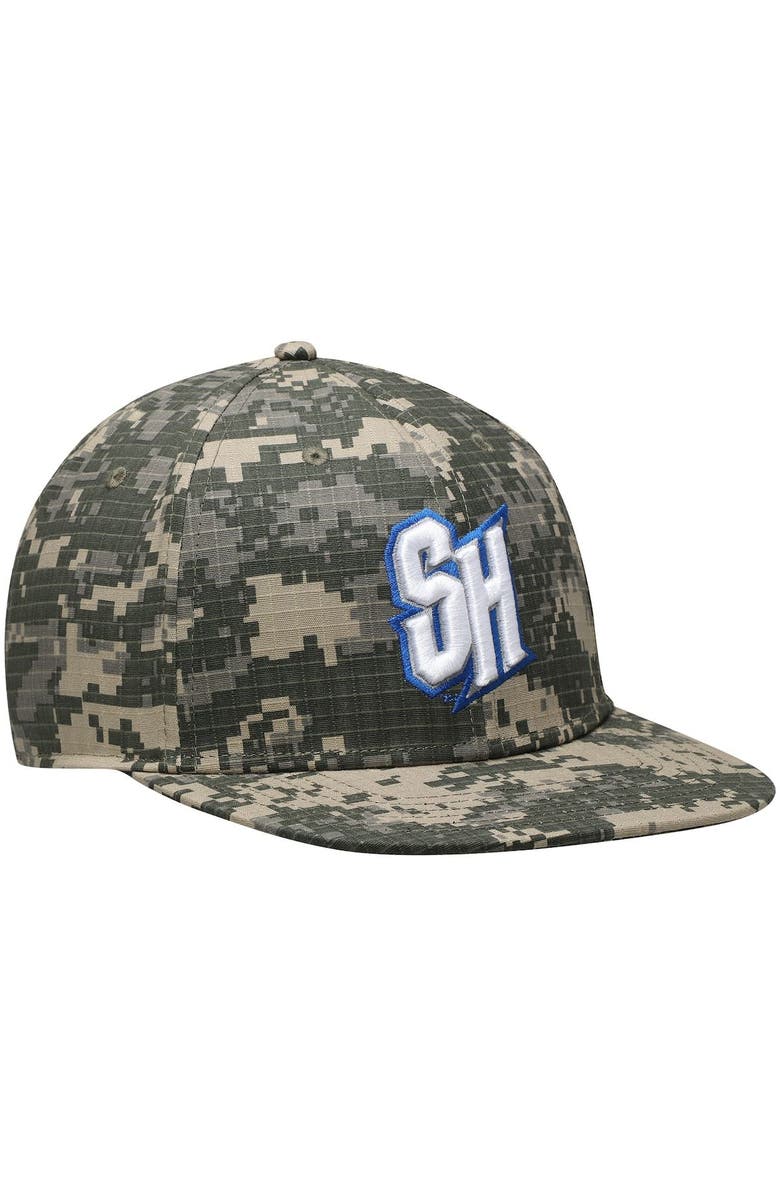 Under Armour Men's Under Armour Camo Seton Hall Pirates On-Field Baseball Fitted Hat, Alternate, color,