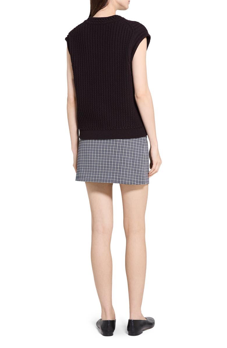 Theory Cable Stitch Sweater Vest, Alternate, color, 