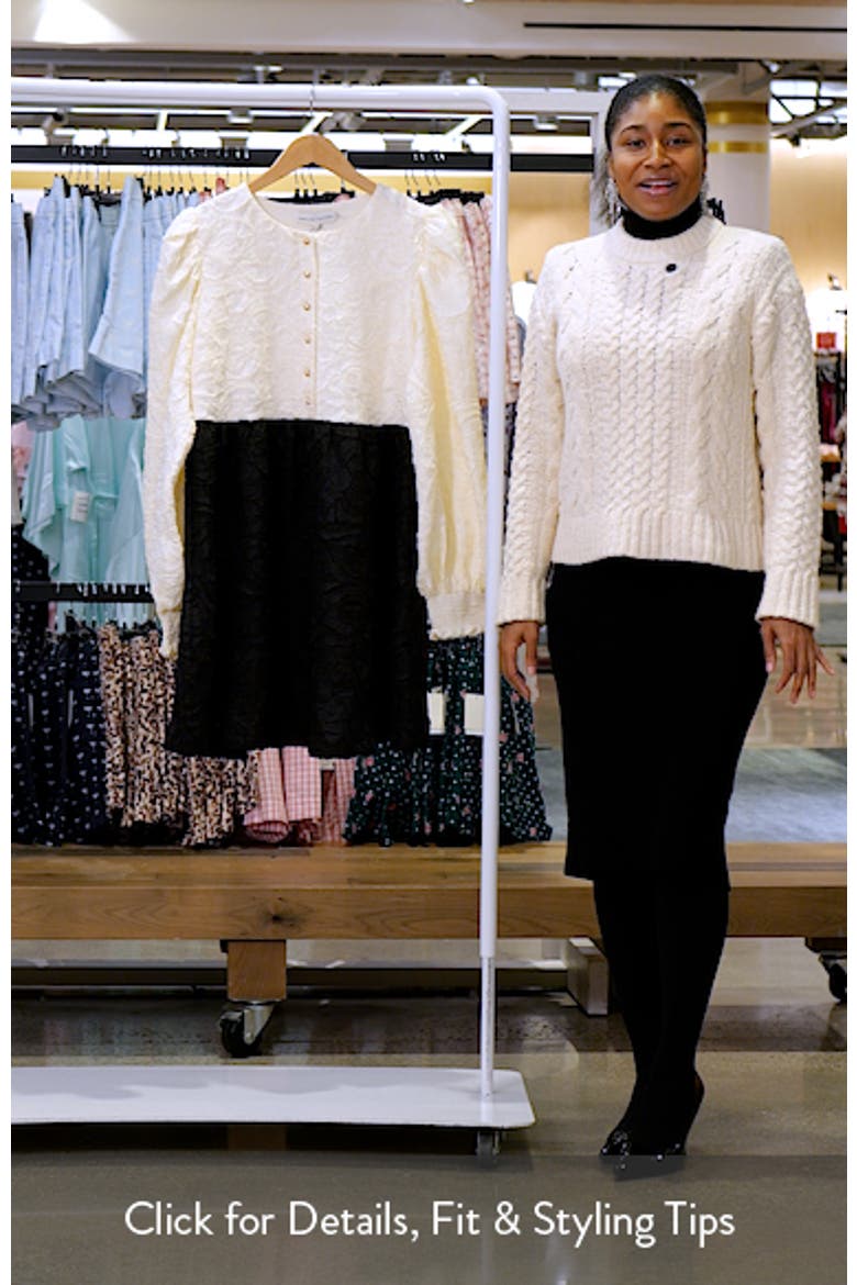 Floral Textured Long Sleeve Dress video