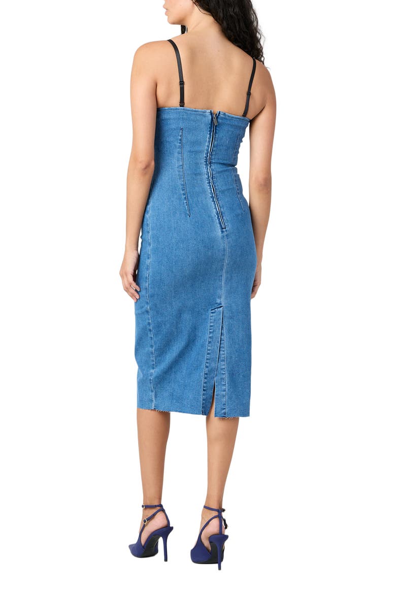 Victoria Denim Midi Dress, Alternate, color, Beekman St.