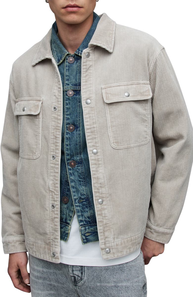 AllSaints Castleford Corduroy Jacket, Main, color, 