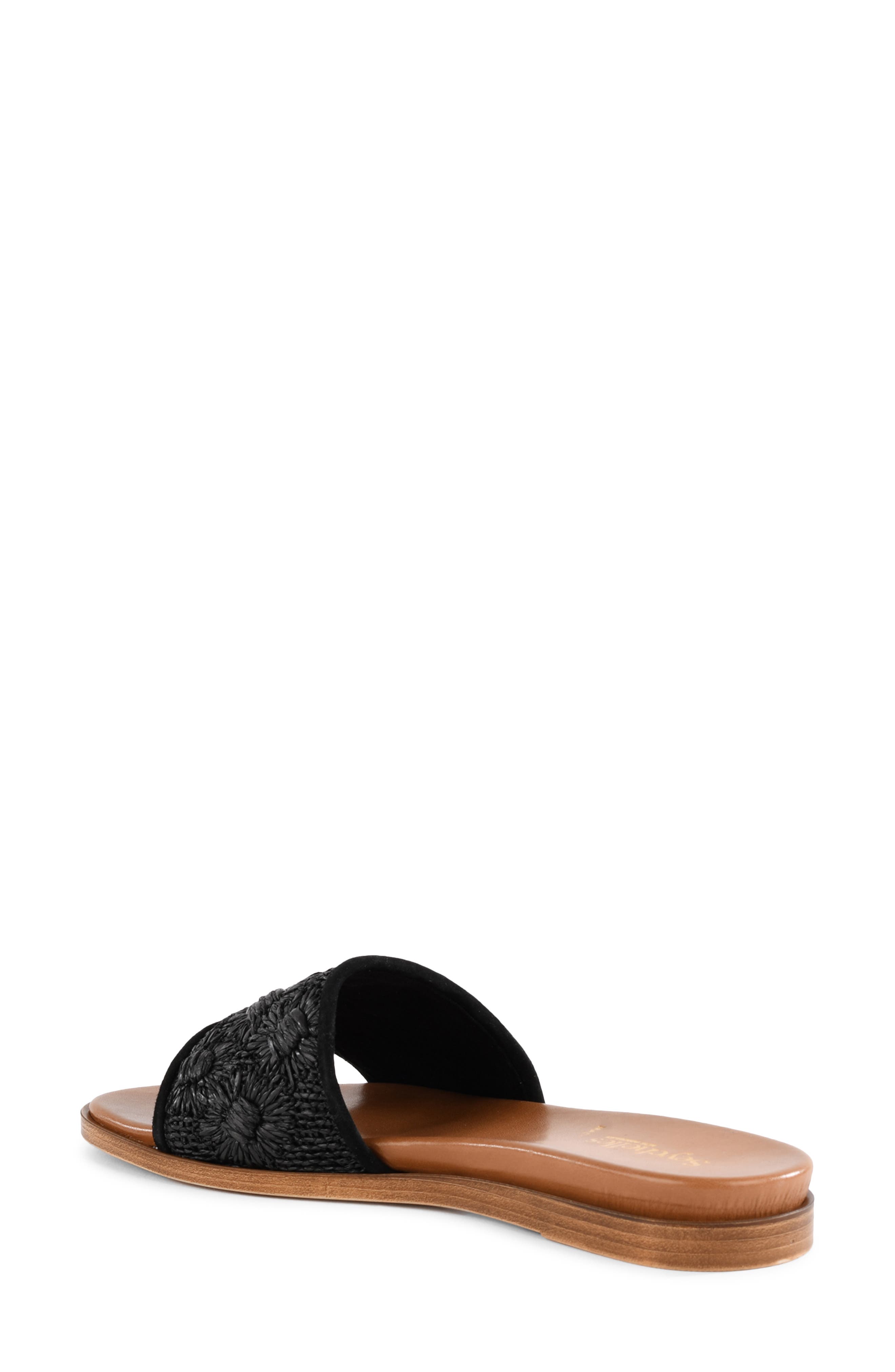 Dakota Slide Sandal, Alternate, color, BLACK