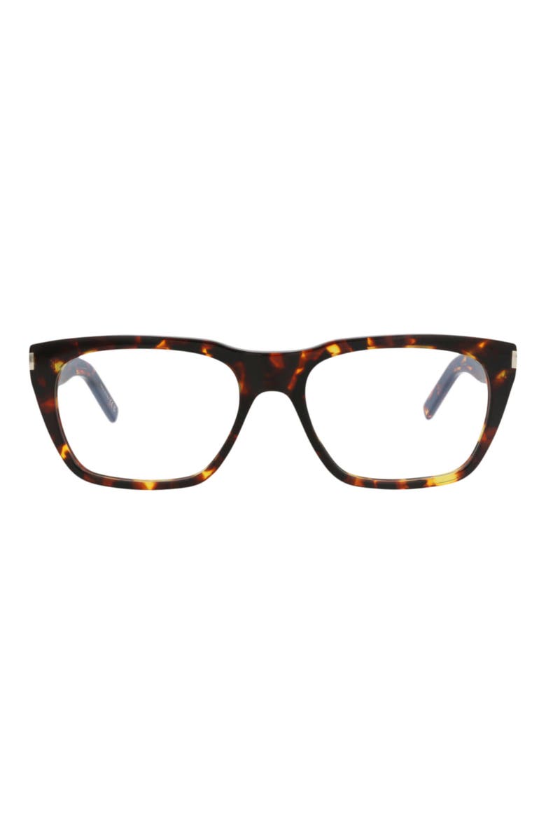 56mm Square Optical Frames, Main, color, HAVANA HAVANA TRANSPARENT