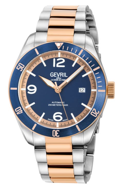 Yorkville Swiss Automatic Bracelet Watch, 43mm