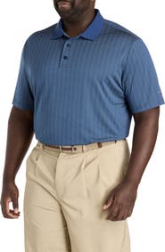 Reebok Big & Tall Golf Speedwick Stripe Polo Shirt