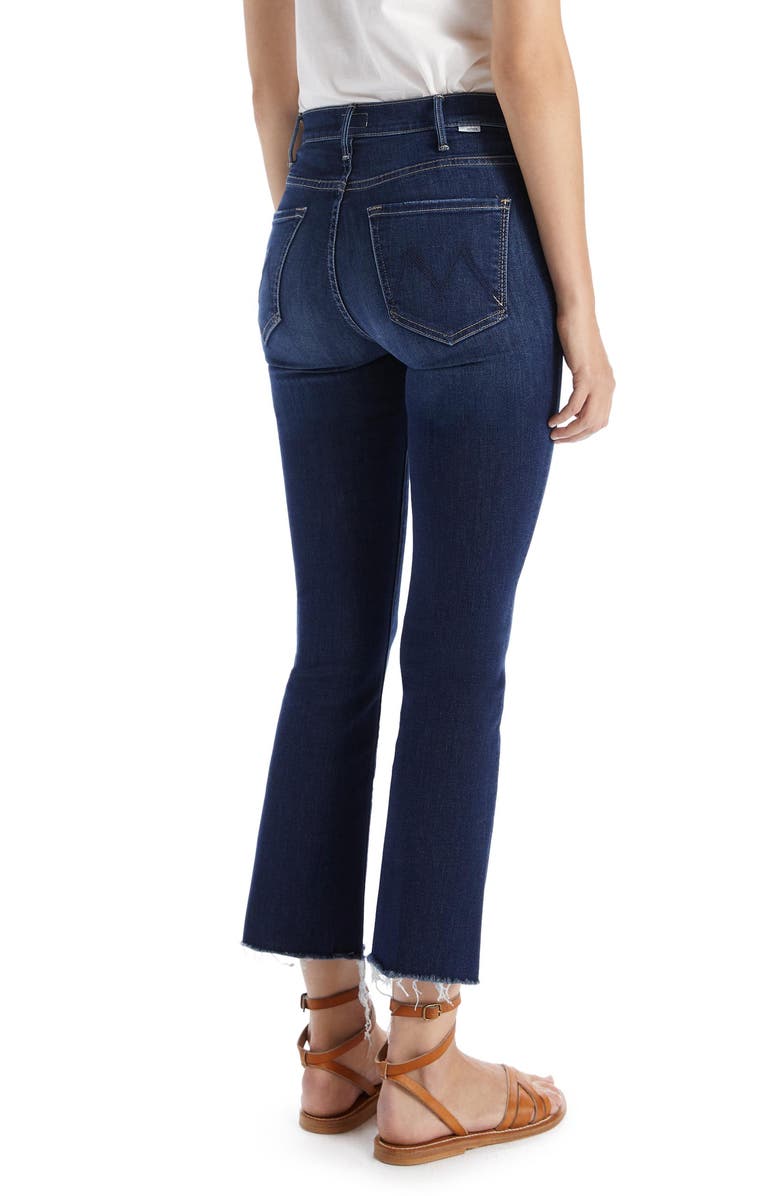 MOTHER The Hustler Fray Ankle Bootcut Jeans, Alternate, color, Teaming Up