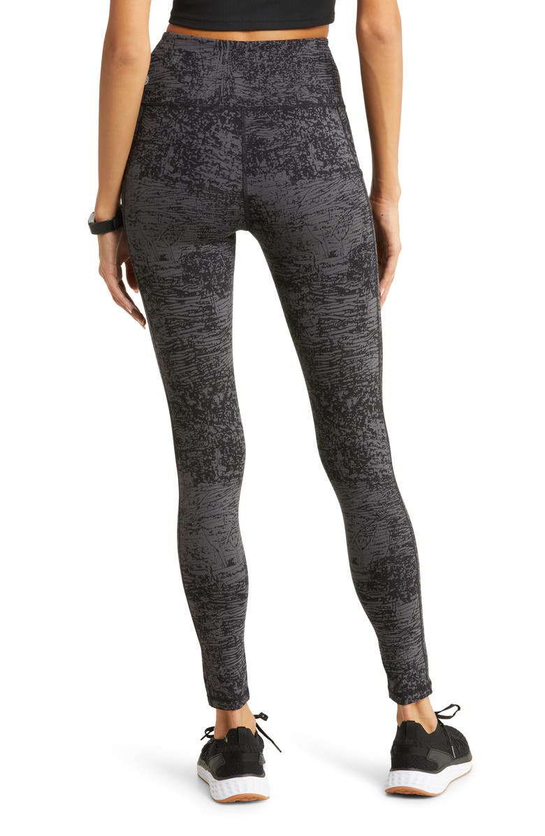 Zella Jacquard High Waist Pocket Leggings, Alternate, color, 