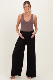 PinkBlush Smocked Waist Wide Leg Pants