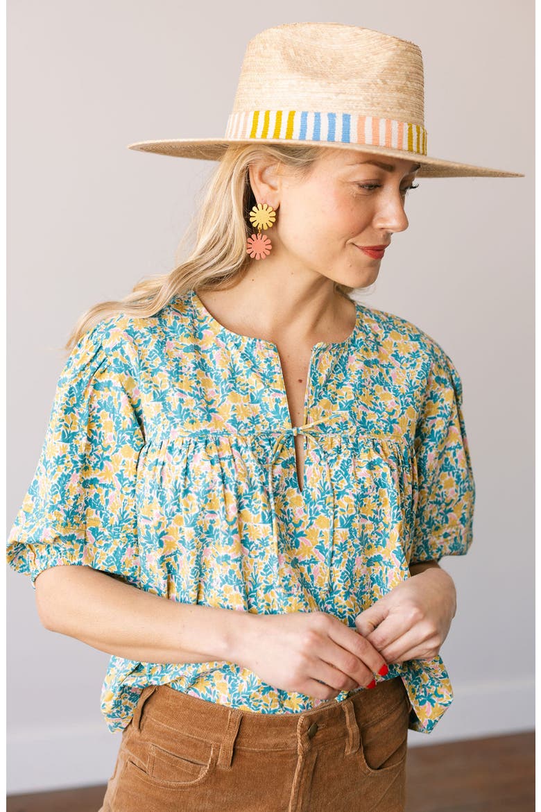 Colorful Dreamer Palm Straw Hat, Alternate, color, NATURAL MULTI