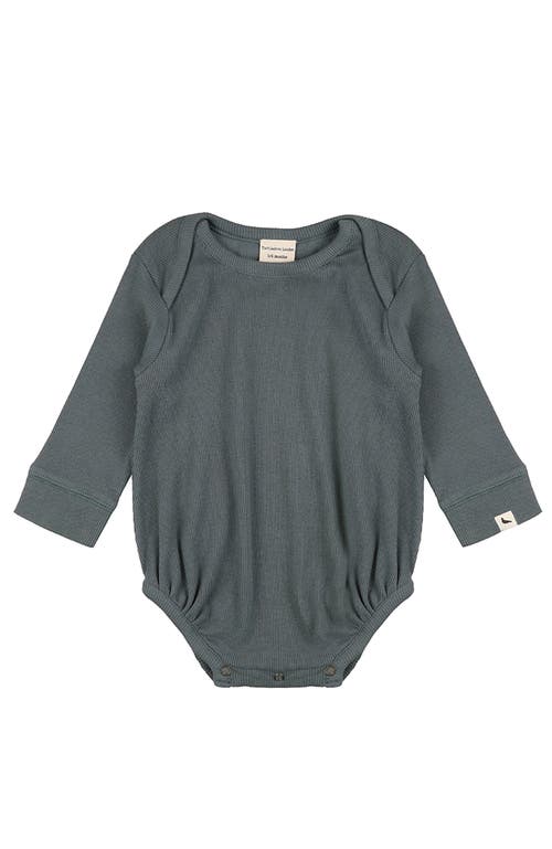 Turtledove London Kids Organic Cotton Rib Onsie In Gray