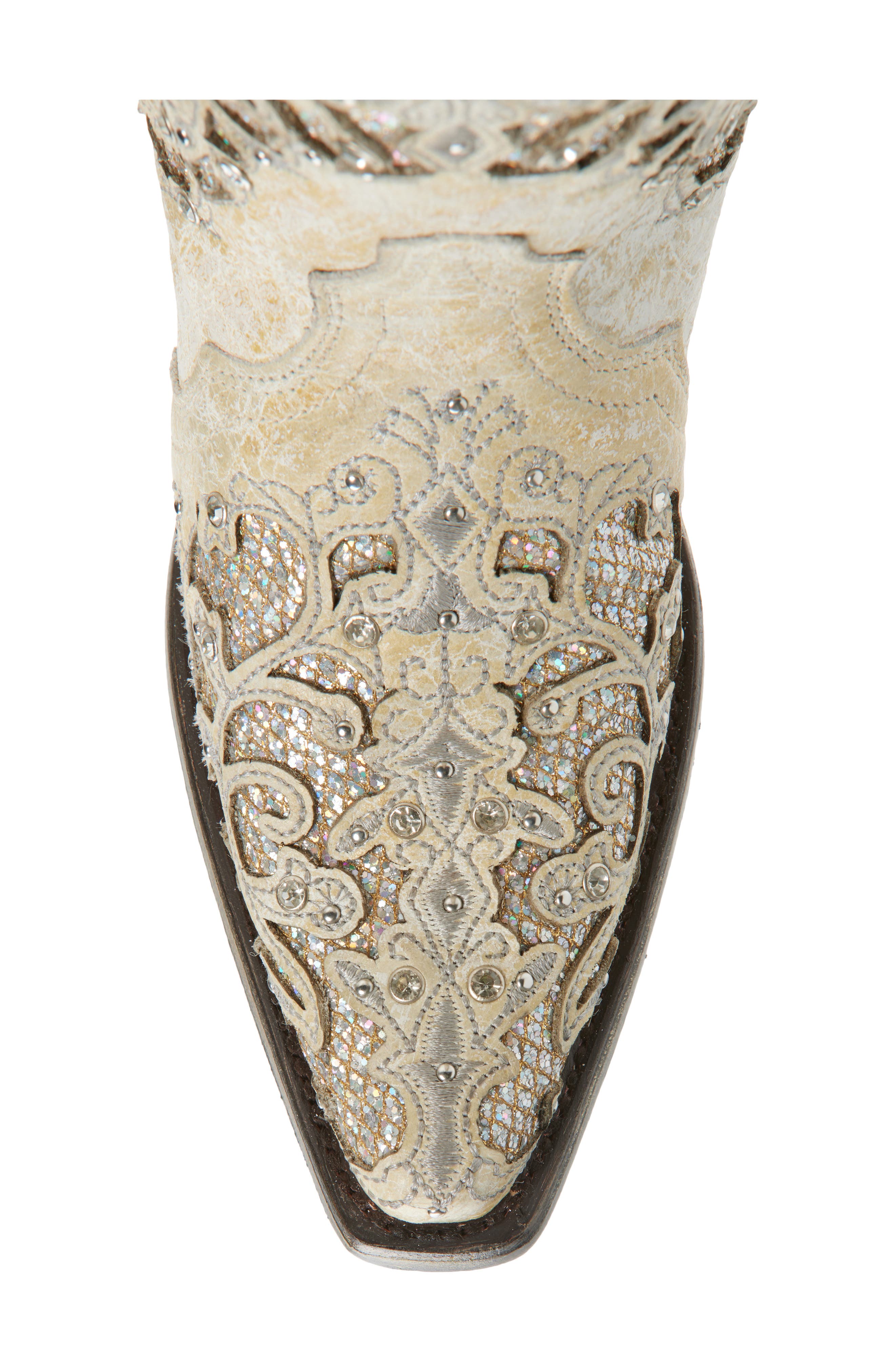 CORRAL Glitter Mid Calf Western Boot, Alternate, color, 