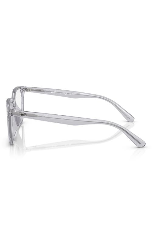Ray Ban Ray-ban 55mm Square Optical Glasses In Grey