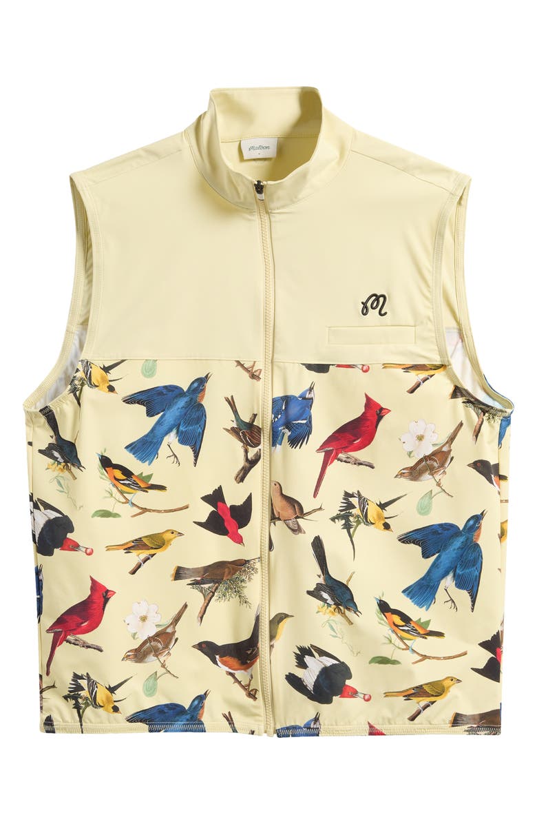 Malbon Golf Birds of Georgia Print Vest, Alternate, color, Bird Print