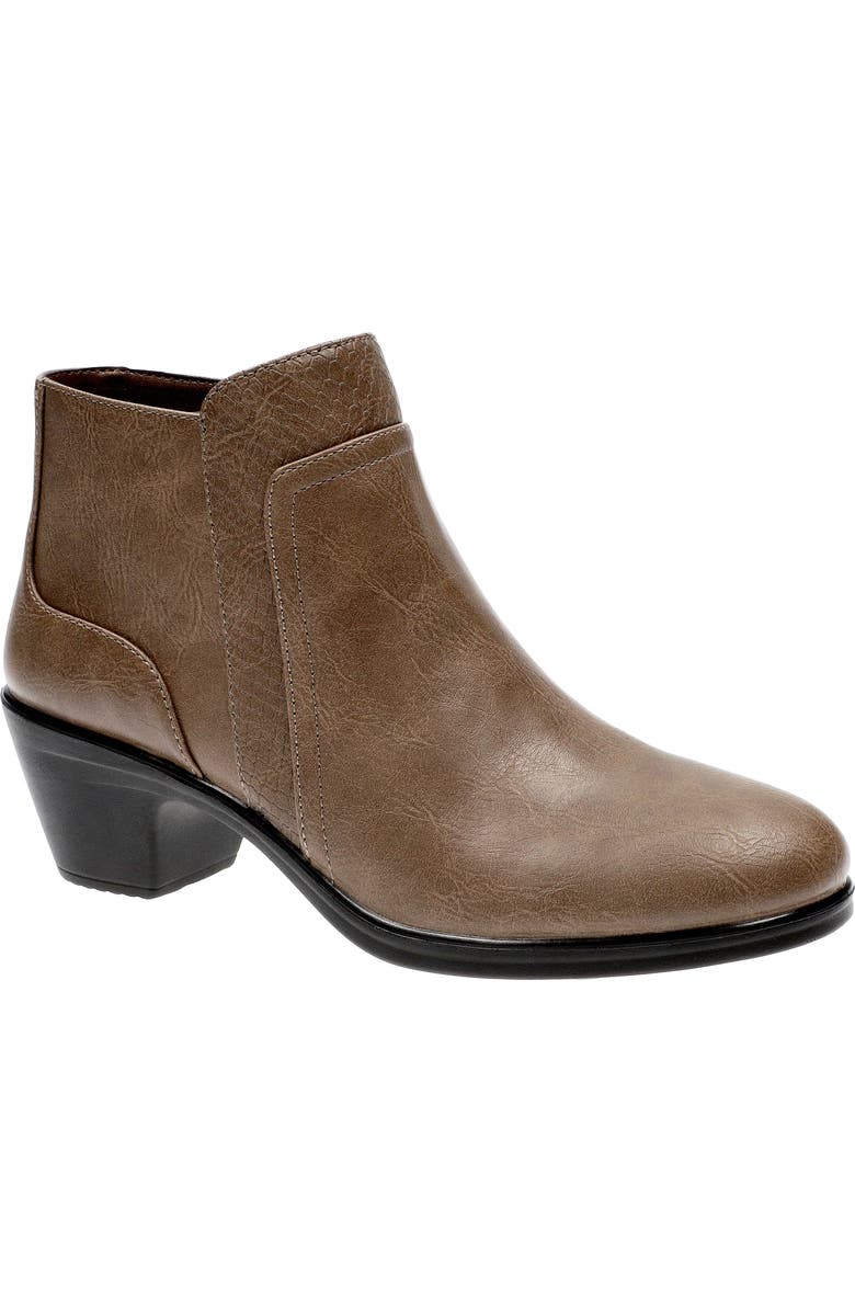 EASY STREET Langley Bootie, Main, color, Taupe-Snake