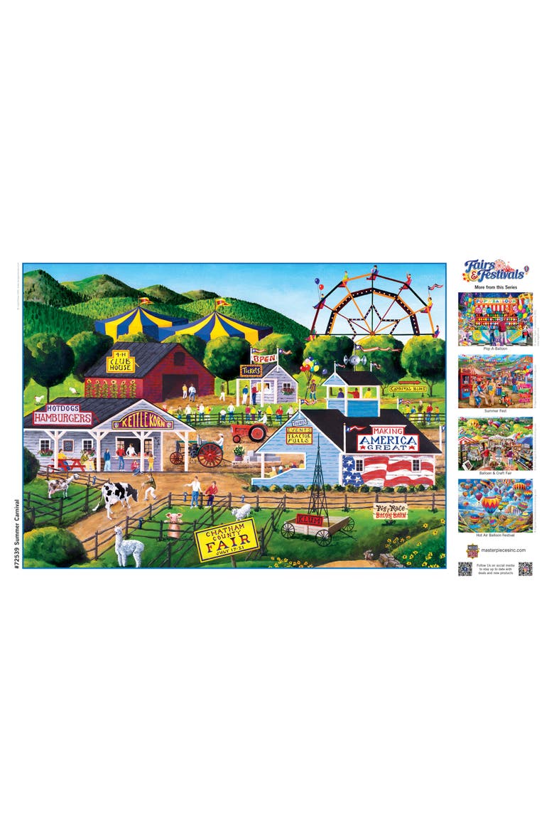 Summer Carnival 1000 Piece Jigsaw Puzzle, Alternate, color, Multicolor