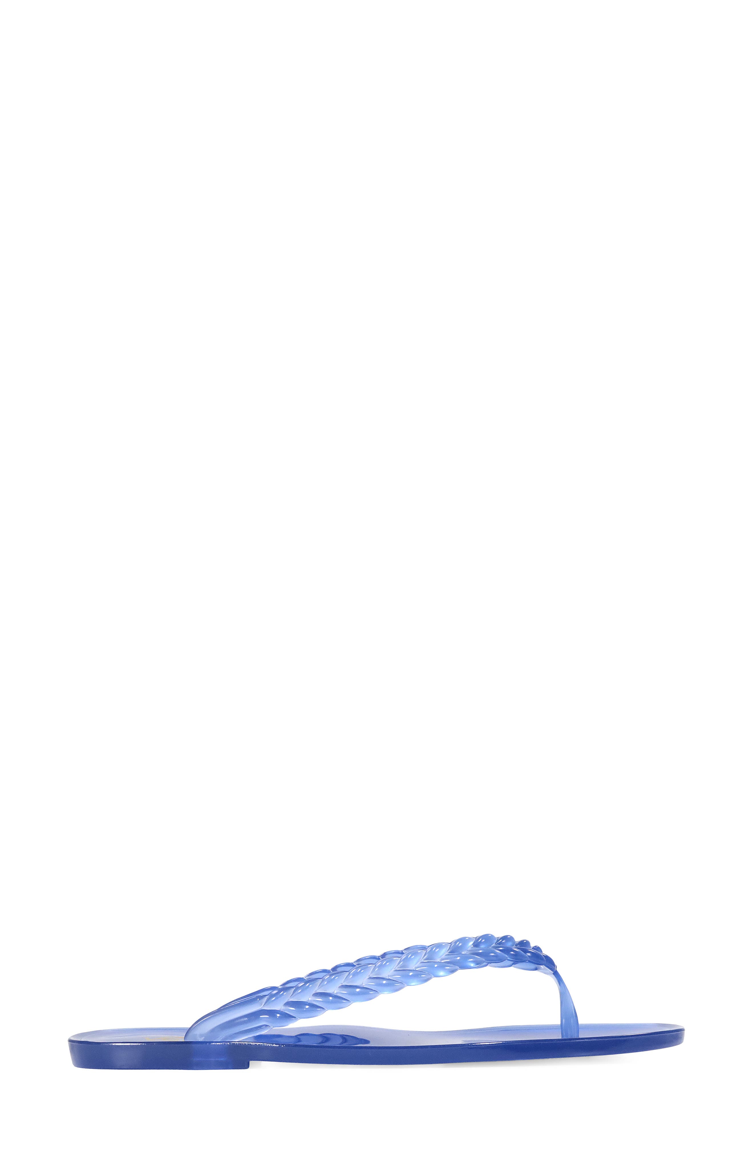 Becky Slide Sandal, Alternate, color, NAVY BLUE PVC TRANSLUCENT
