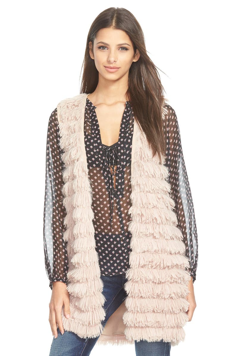 WAYF Fringe Vest, Main, color, 