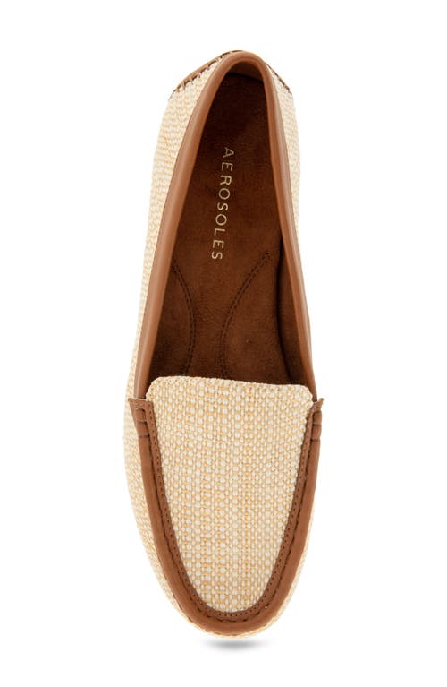 Shop Aerosoles Over Drive Loafer In Natural Raffia