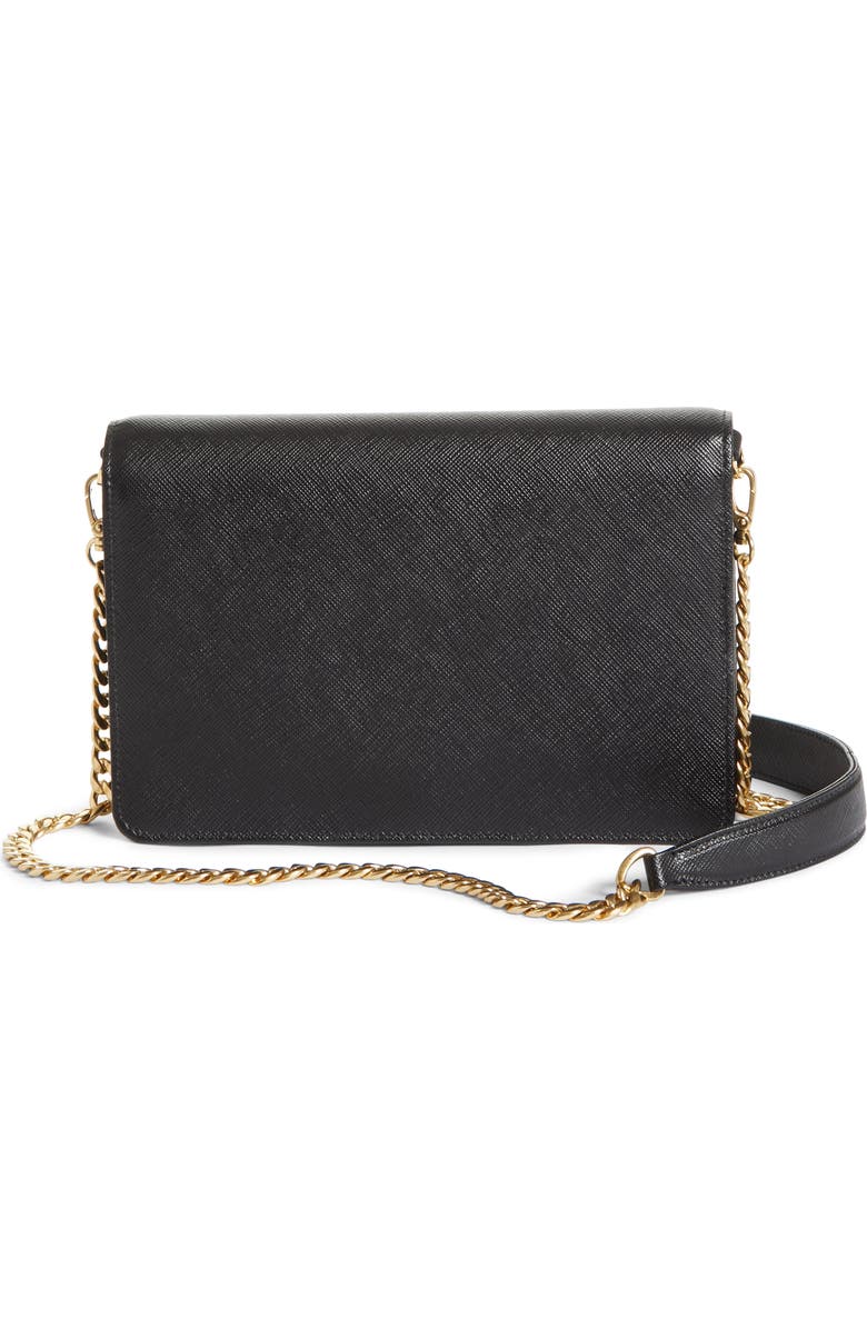 Prada Small Monochrome Crossbody Bag, Alternate, color,