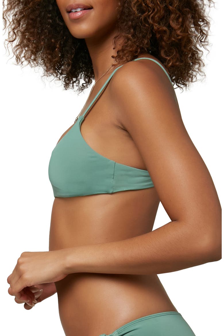 Surfside Saltwater Solid Bralette Bikini Top, Alternate, color, MOSS