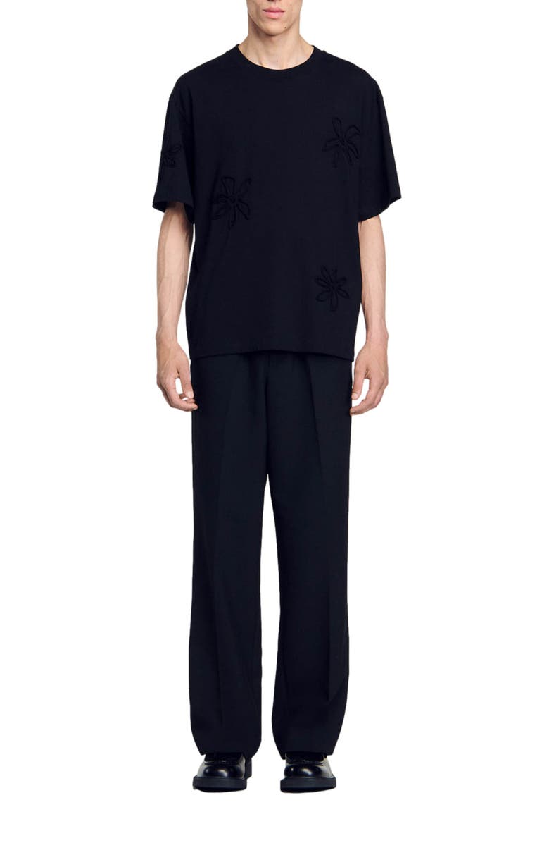 SANDRO Floral T-shirt, Alternate, color, 