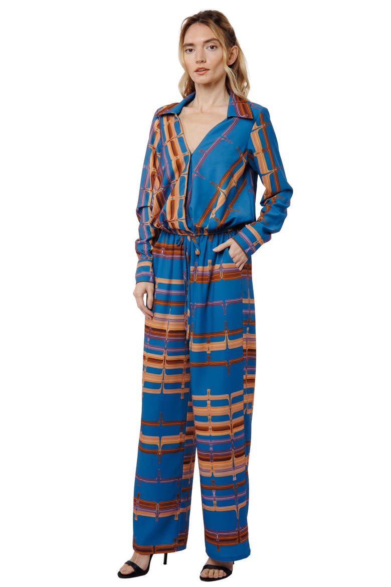 Gina Drawstring Wide Leg Pants, Alternate, color, BLUE