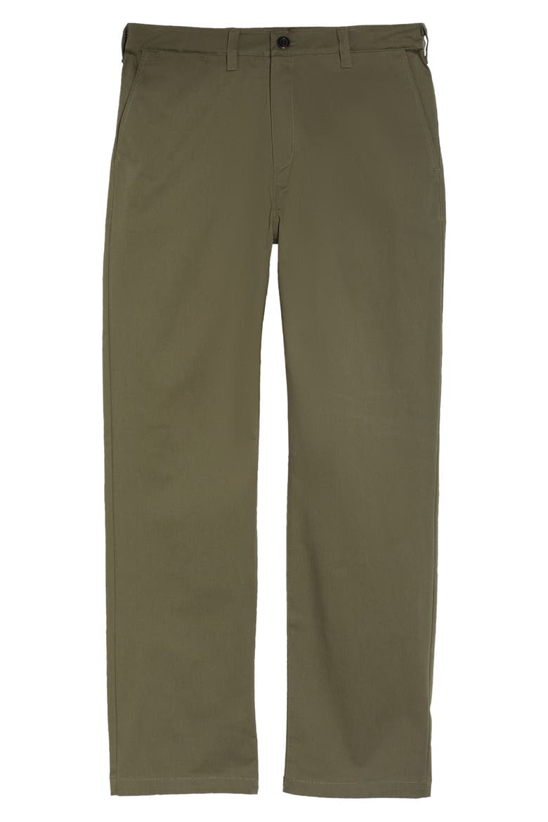 Ross Brushed Cotton Blend Pants, Alternate, color, ARMY GREEN