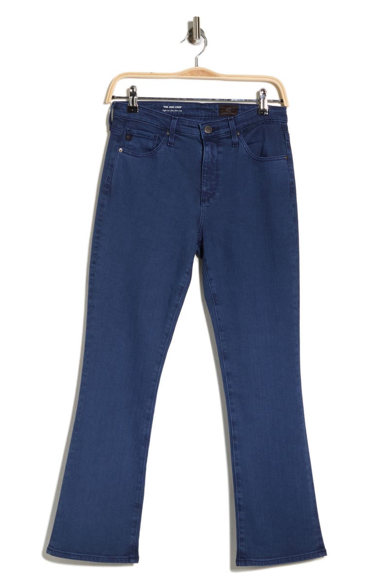 AG Jodi High Waist Crop Flare Jeans, Alternate, color, Sulfur Bright Indigo