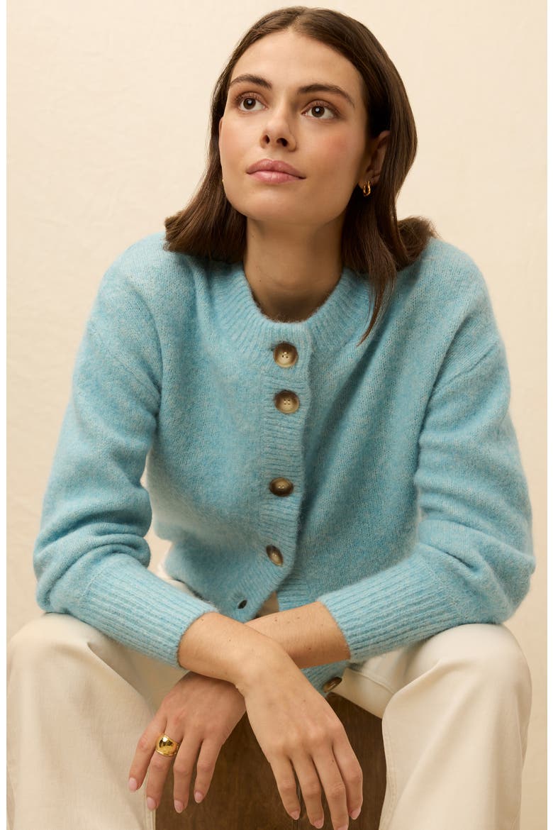 Alpine Cozy Cardigan, Alternate, color, LAKE BLUE