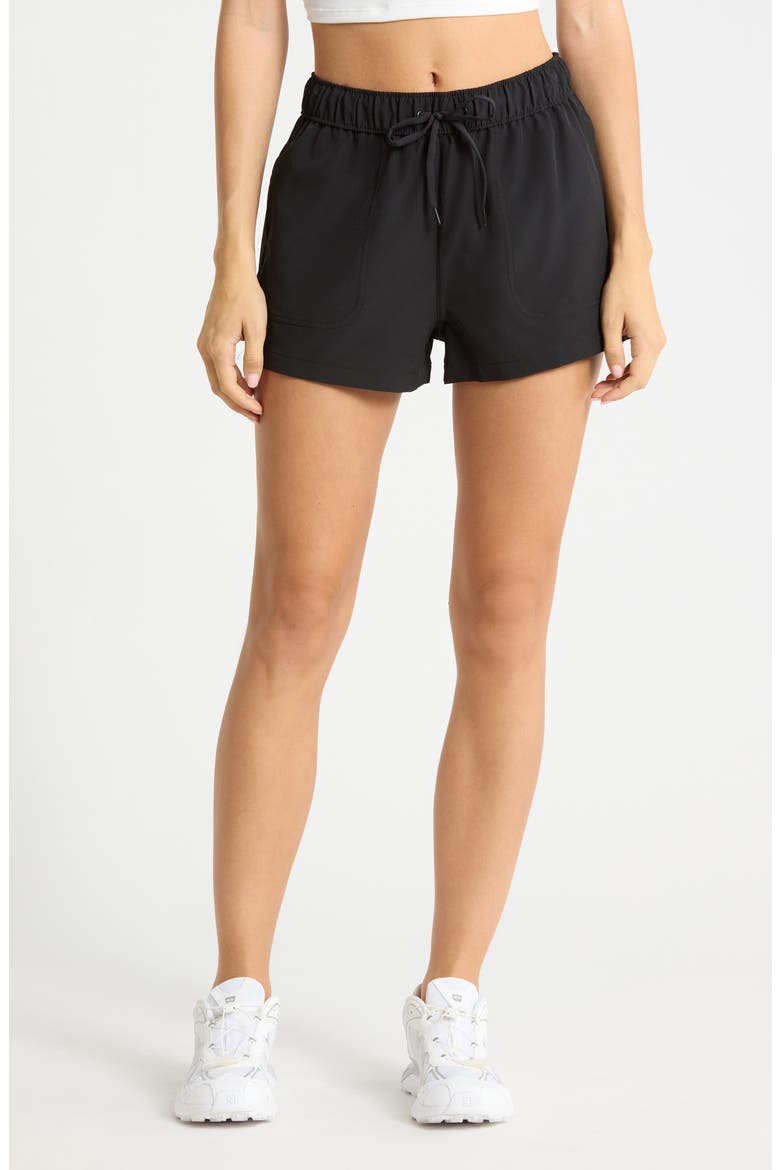 Citylite Hailey Hiking Shorts, Main, color, BLACK