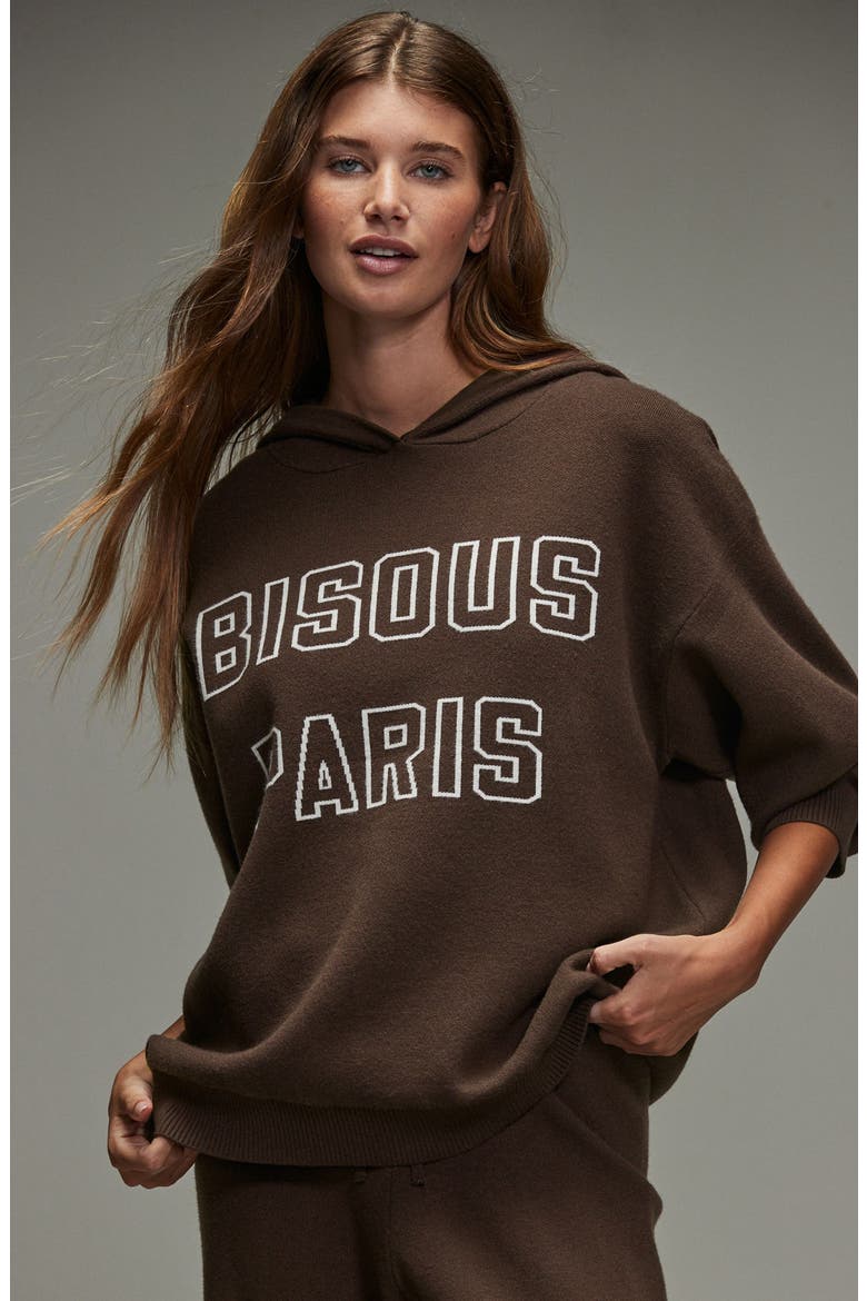 Knit Hoodie, Alternate, color, CHOCOLATE BROWN