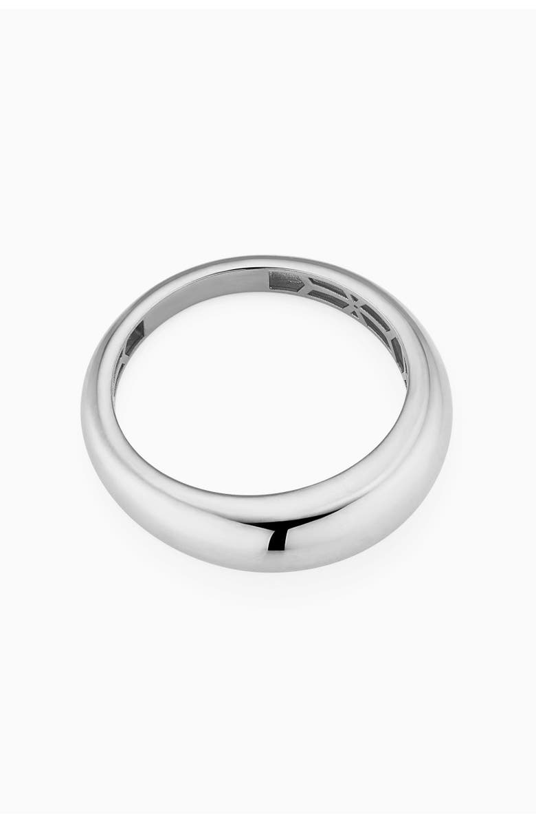 Oradina Sterling Silver Polished Dome Band, Alternate, color, Sterling Silver