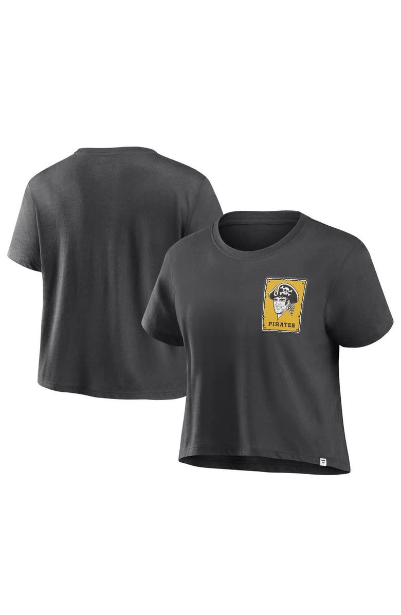 FANATICS Women's Fanatics Black Pittsburgh Pirates Heritage Franchise Legend Boxy T-Shirt, Alternate, color, Black