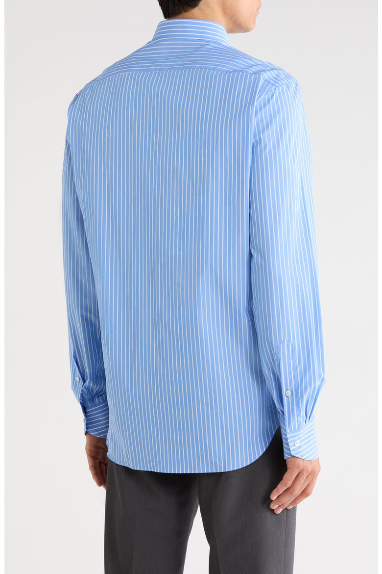 Cotton Dress Shirt, Alternate, color, NAVY/ WHITE