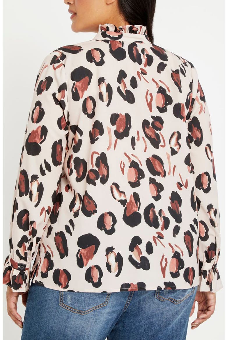 Print Ruffle Shirt, Alternate, color, PANTHERA