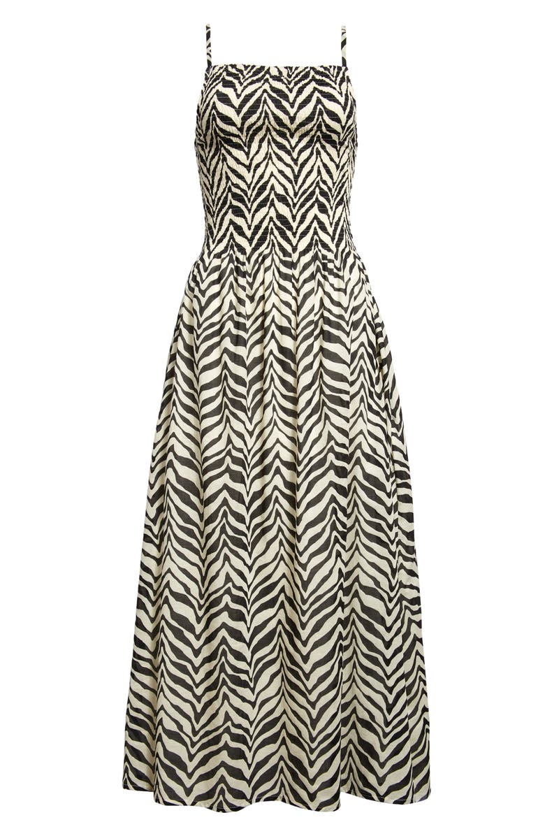 Faithfull the Brand Nolie Abstract Stripe Cotton Sundress, Alternate, color, 