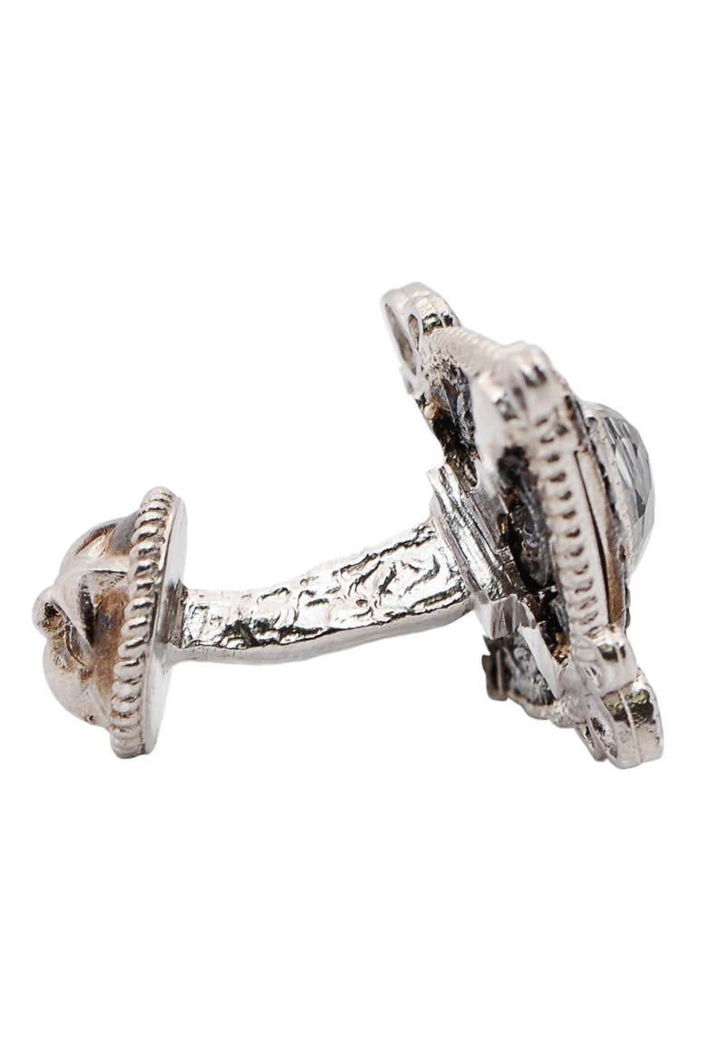 Romero Marquis Cuff Links, Alternate, color, SILVER