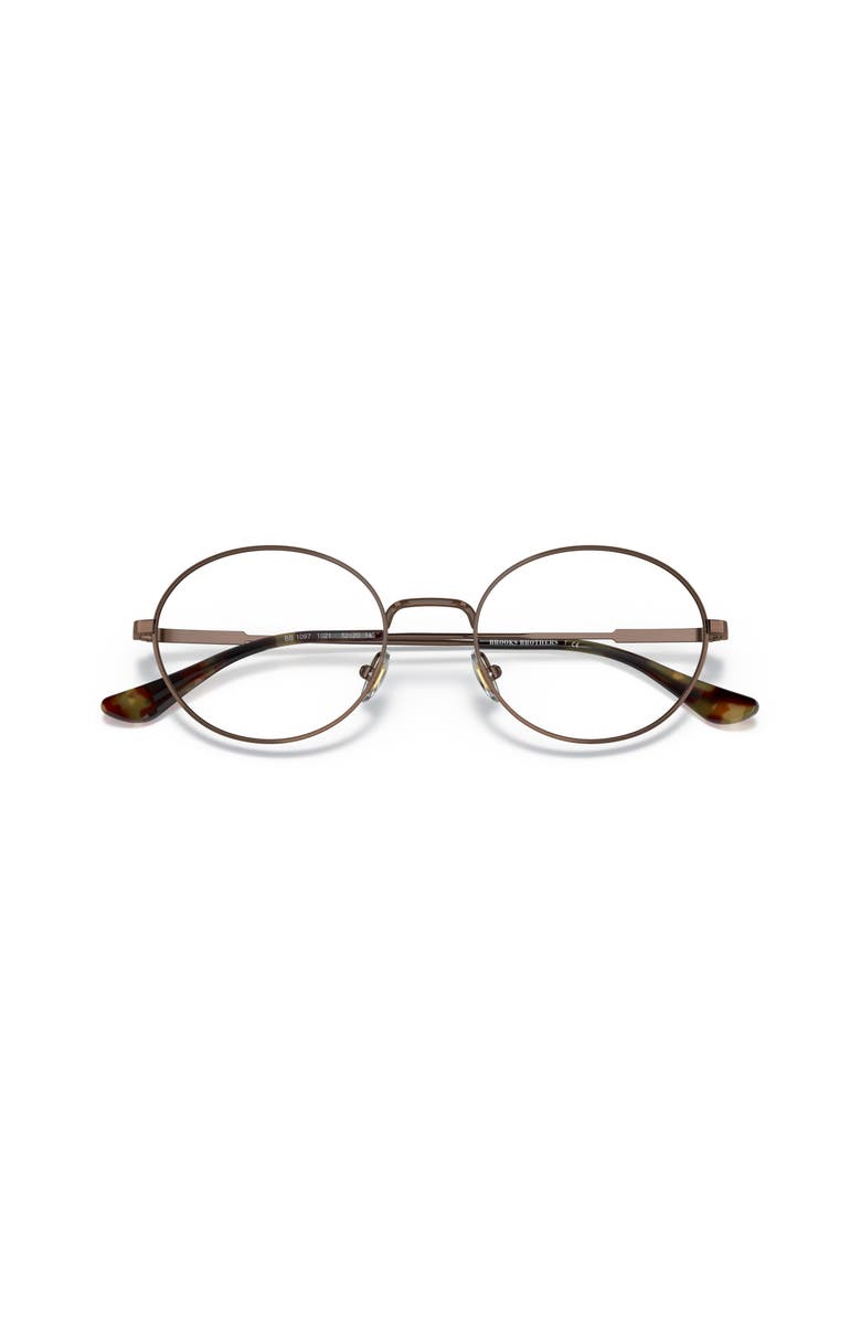 Brooks Brothers 52mm Oval optical glasses, Alternate, color, Copper
