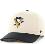 '47 Men's '47 Cream/Black Pittsburgh Penguins Logo Hitch Adjustable Hat