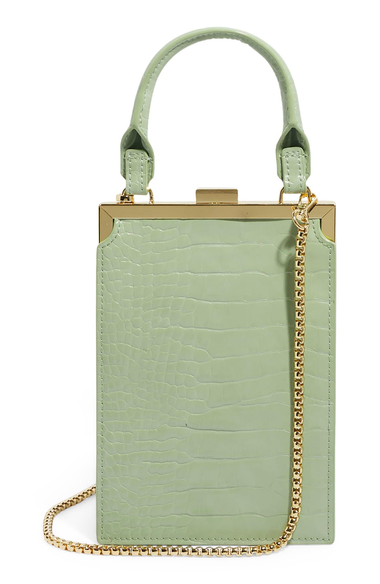 HOUSE OF WANT H.O.W. We Frame It Faux Leather Handbag, Alternate, color, 