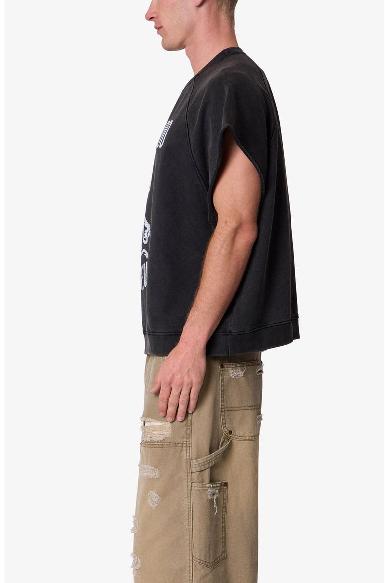 Rosewood Distressed Graphic Cutoff T-Shirt, Alternate, color, WASHED BLACK