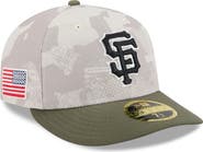 New Era Men's New Era Light Beige/Olive San Francisco Giants 2025 Armed Forces Day Low Profile 59FIFTY Fitted Hat