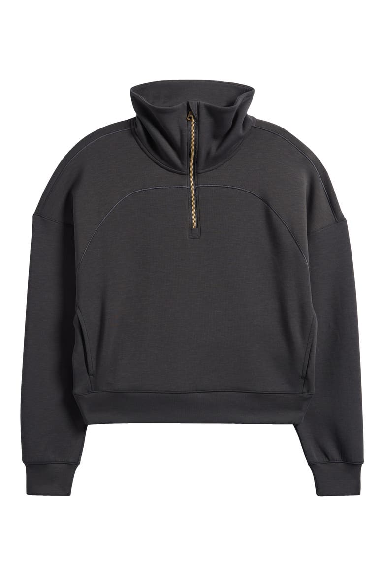 DreamGlow Half Zip, Alternate, color, BLACK
